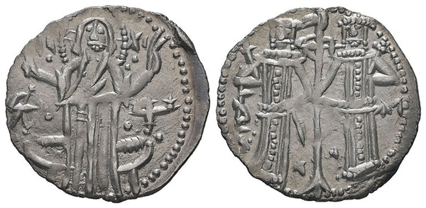 Ancient Bulgarian silver coin of Ivan Alexander and Michael Asen IV 1331–1371 AD